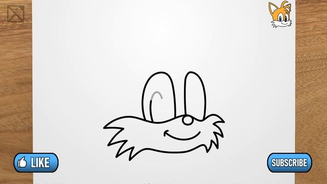 How to draw TAILS (SONIC) step by step, EASY смотреть онлайн