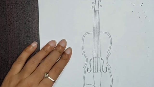How To Draw A Violin 🎻 #pencilsketch