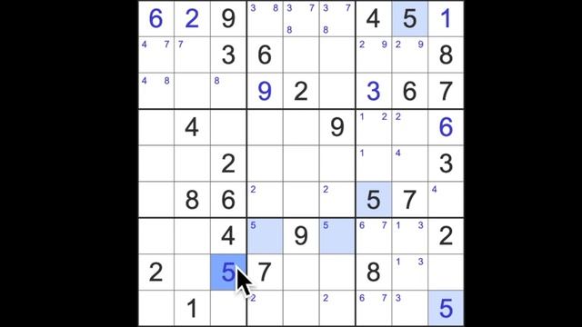Sudoku solution – New York Times sudoku 21 April 2023 Hard level смотреть онлайн