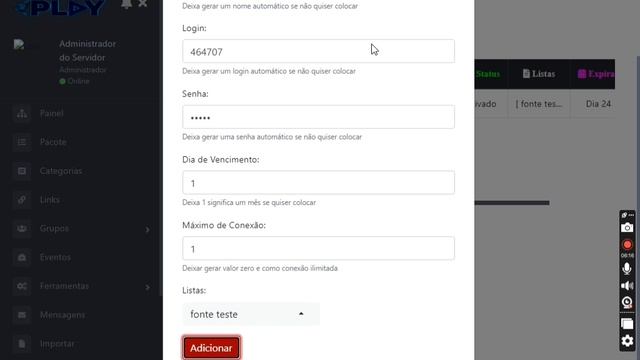 Создать сервер IPTV