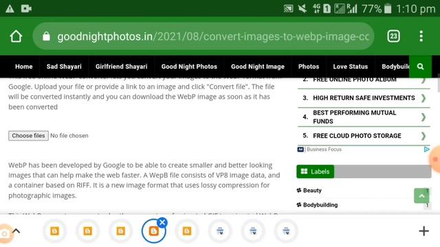 Create Image to WebP Converter Tool in Blogger | JPEG Images to WebP Converter Script for Blogger смотреть онлайн