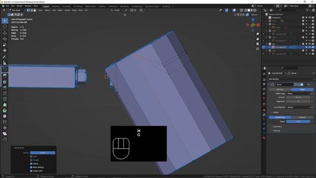 Создаем High-poly и Low-poly из Mid-poly за 15 минут #blender #моделирование