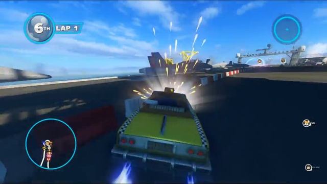 Sonic and All Star Racing Transformed Gameplay HD GTX 460 768mb C2D E8400 3Ghz смотреть онлайн