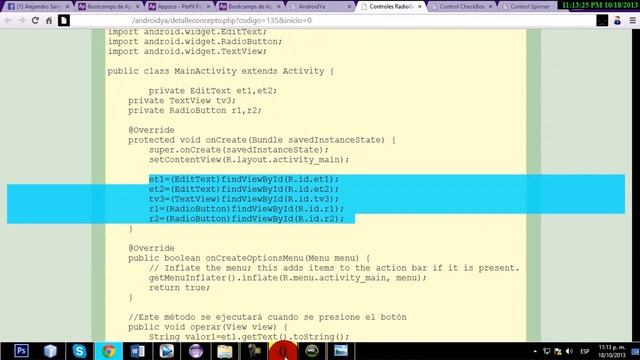 Controles RadioGroup y RadioButton смотреть онлайн