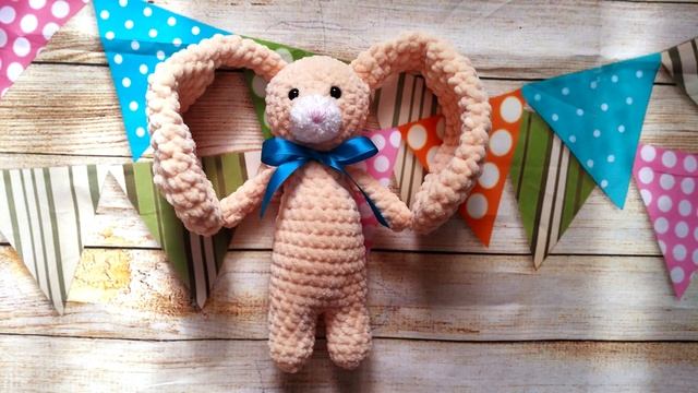 Зефирный зайка с большими ушами МК смотреть онлайн