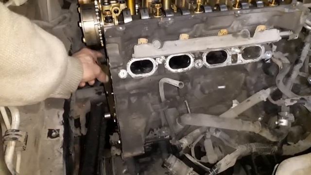 Замена прокладки ГБЦ 1ZR-FE, Toyota Auris смотреть онлайн