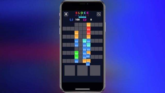 Новая игра на iPhone! Сможешь пройти всю Block Puzzle? смотреть онлайн