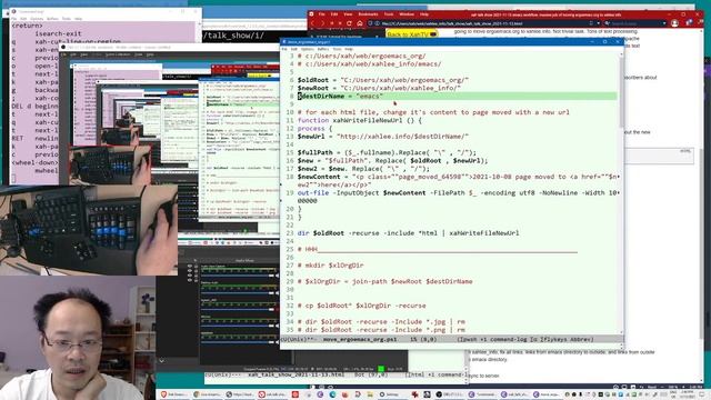xah talk show 2021-11-13 emacs workflow, massive job of moving ergoemacs org to xahlee info смотреть онлайн