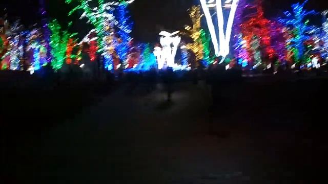 Новогодняя аллея. Проспект Кирова. Днепропетровск. смотреть онлайн