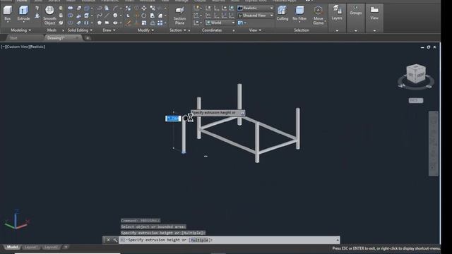3D Table in AutoCAD | Autocad 3d Basic tutorial for beginners in hindi | 3D dining table in AutoCAD смотреть онлайн