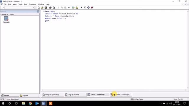 SAS Programming Tutorial From Scratch (Hindi/Urdu)-311-Proc SQL Where Clause(Operators-3) смотреть онлайн