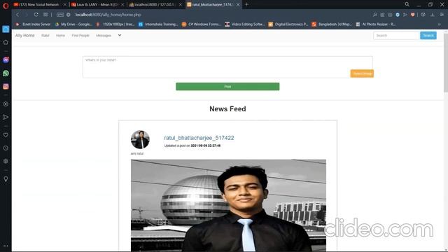 Social Media Website Using PHP and HTML смотреть онлайн