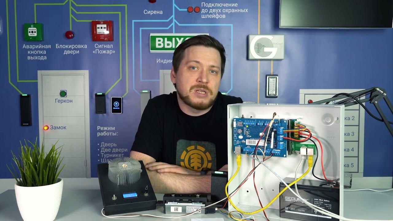 PoE контроллер СКУД Обзор новой версии контроллера RusGuard смотреть онлайн
