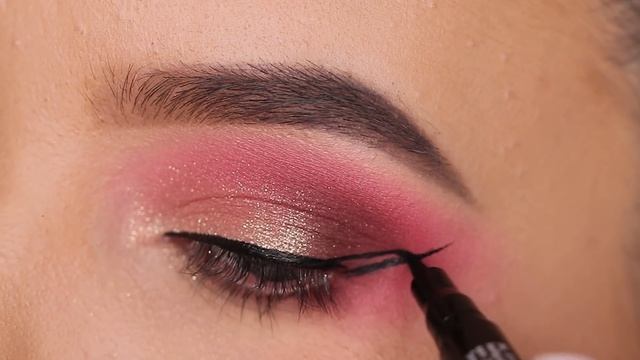 Rose Golden Eye Makeup Tutorial using Affordable Makeup смотреть онлайн