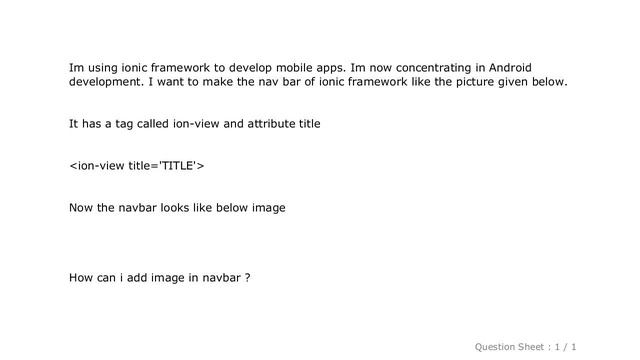 HTML : Change tab title of ion-nav-bar to image - ionic framework смотреть онлайн
