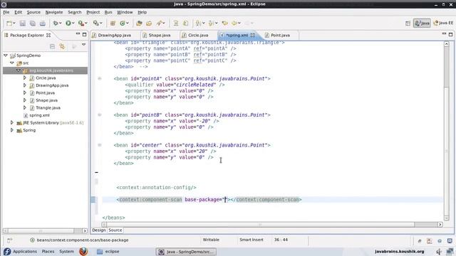 Spring Tutorial 4 Component and Stereotype Annotations смотреть онлайн