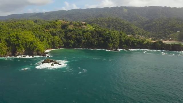 FLYING OVER CARIBBEAN (4K UHD) Beautiful Nature Scenery with Relaxing Music | 4K VIDEO ULTRA HD смотреть онлайн