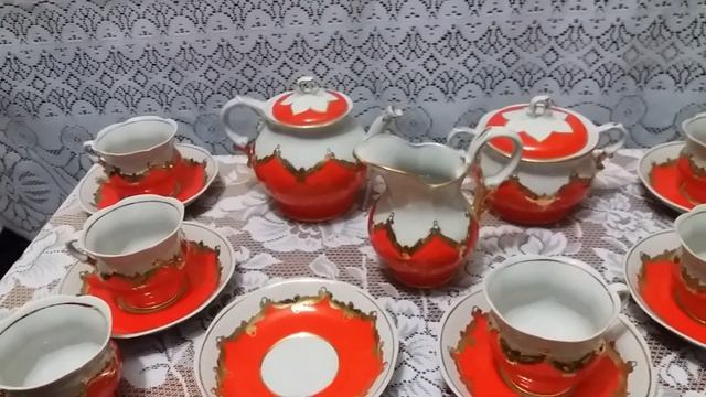 Советская классика. Фарфоровый чайный сервиз "Бутон". смотреть онлайн