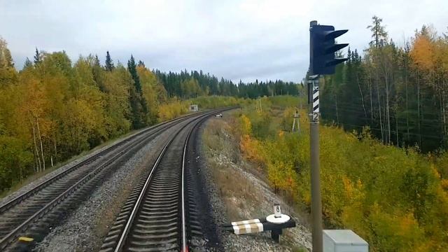 Как это происходит | Поезд в режиме выбега | Вид из кабины машиниста смотреть онлайн