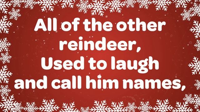 Rudolph The Red Nosed Reindeer with Lyrics смотреть онлайн
