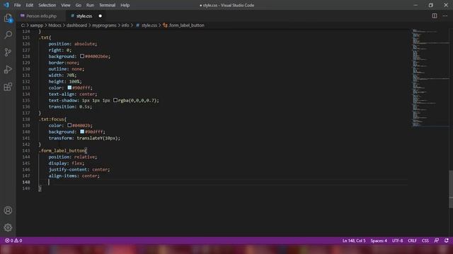 Insert some data of person into a file in php without database |designed with html css js and php смотреть онлайн