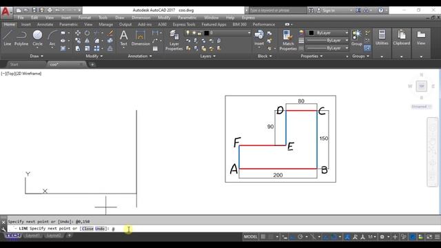 RELATIVE COORDINATES IN AUTOCAD смотреть онлайн