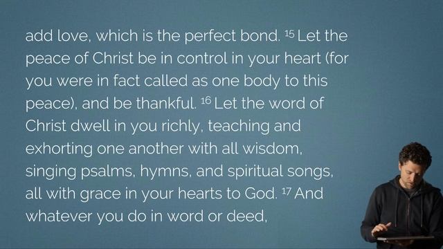 Colossians 3 - Daily Bible Reading смотреть онлайн