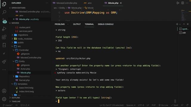 Entities & Migrations | What are Entities in Symfony? | Symfony 6 for Beginners смотреть онлайн