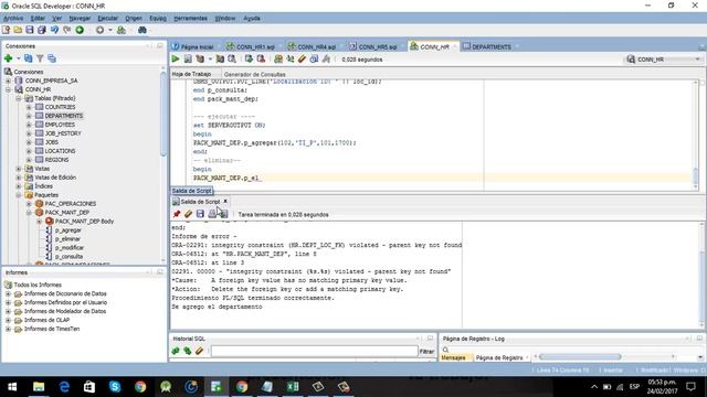 Oracle Package Part 2 Ejecutando el Paquete смотреть онлайн