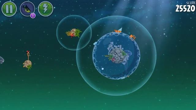 Angry Birds Space Pig Dipper Level 6-3 3 stars Walkthrough [HD] смотреть онлайн