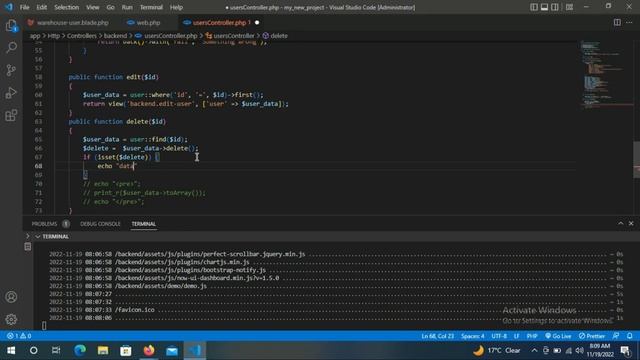 How to delete from Database using Laravel Framework (PHP Developer) #phpdevelopers #software смотреть онлайн