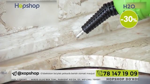 Birgina qurol bilan butun uy toza! H2O bug' tozalagichiga 30% CHEGIRMA! смотреть онлайн