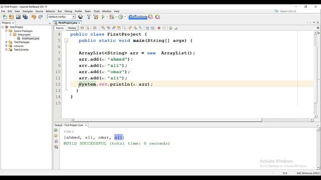 ArrayList / LinkedList / HashSet in java смотреть онлайн