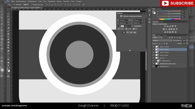 Logo Design Flat Instagram Camera #7 | Project LOGO | Adobe Photoshop смотреть онлайн