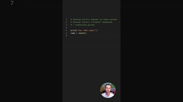 Python. Команды print() input() смотреть онлайн