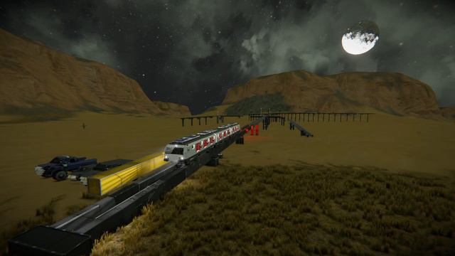 Space Engineers Testing Automated Script-FREE Metro Train with Timer Blocks and Sensors смотреть онлайн