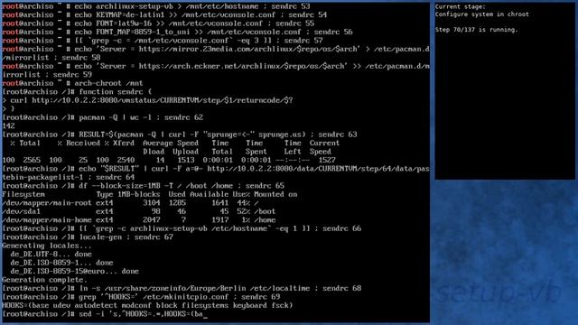 Arch Linux installation recording to kernel 5.4.12-arch1-1 (testing) смотреть онлайн