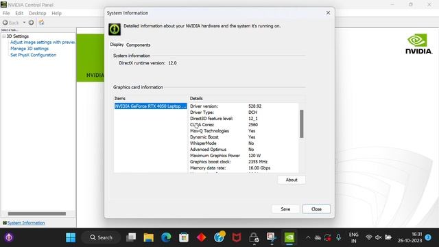 Nvidia GeForce RTX 4050 Graphics