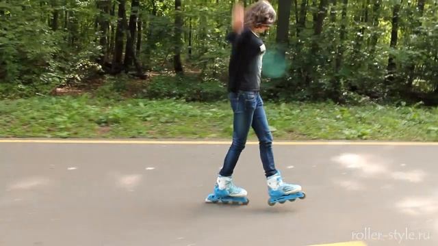 Слалом на роликовых коньках. Урок 3 - Передний Монолайн смотреть онлайн