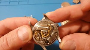 Отделка часовых механизмов "ЗИМ", "Победа" Обзор старых часов ЗИМ Победа. 2602