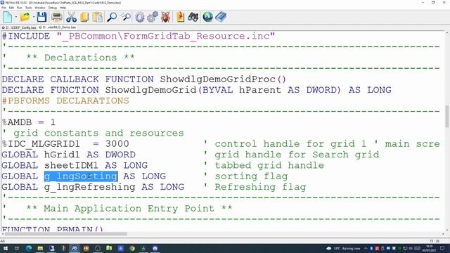 PowerBasic Windows compiler, Rapid Prototype Application development with SQL - part 1 смотреть онлайн