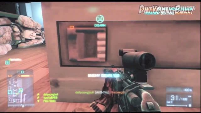 ★ Battlefield 3/BF3: BEST Engineer/SMG Class Gun!!! | EOD Bot, AT MINE | M4A1 AKs74u UMP-45 смотреть онлайн