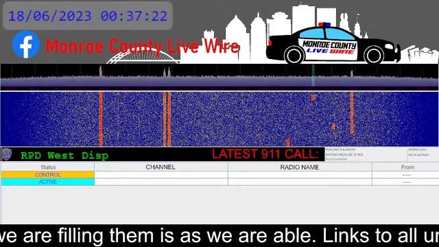 Monroe County Live Wire Fire, EMS, Police Scanner 24/7 06/18/2023 AM смотреть онлайн