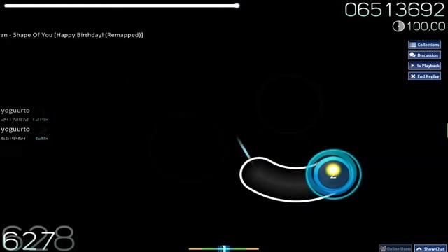 osu! | Ed Sheeran - Shape Of You [Happy Birthday! (Remapped)] FC смотреть онлайн