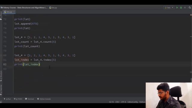 Methods available on Python Lists || Python List || Python Data Structures - Part 6 смотреть онлайн