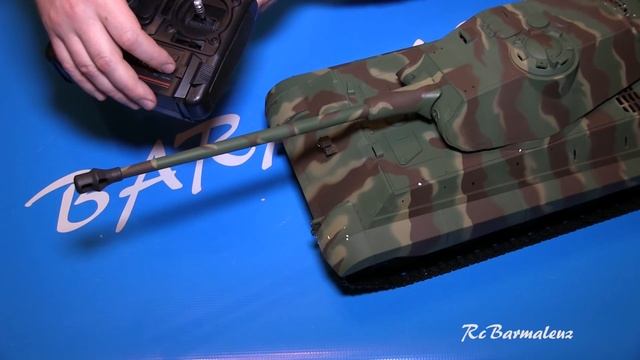 Танк на радиоуправлении German King Tiger Heng Long 1/16 2.4G смотреть онлайн