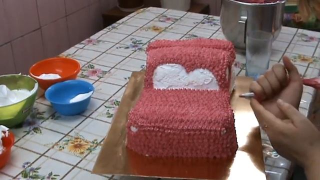 формируем и украшаем торт Машинка как украсить торт своими руками смотреть онлайн