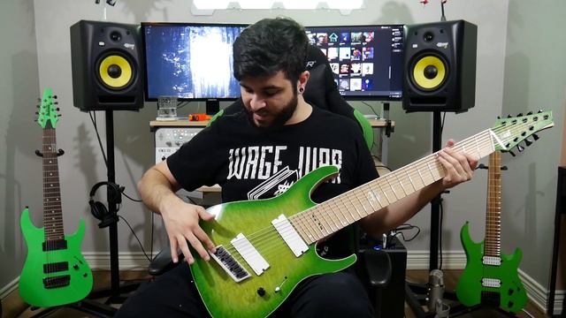 My INSANE New Custom Shop 9 String Guitar! Fast Guitars Orion 9 String смотреть онлайн