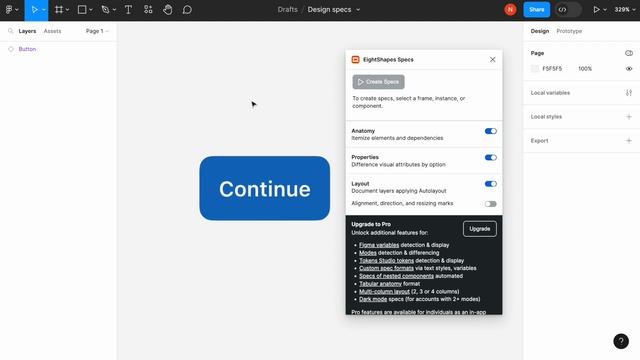 Create design component specs automatically in Figma смотреть онлайн