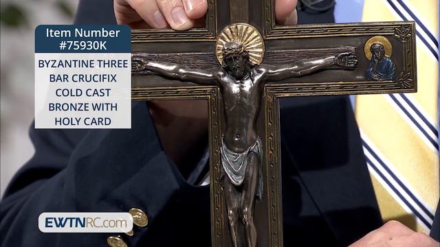 75930K_BYZANTINE THREE BAR CRUCIFIX-COLD CAST BRONZ WITH HOLY CARD смотреть онлайн